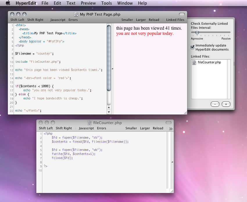 Php editor for mac os